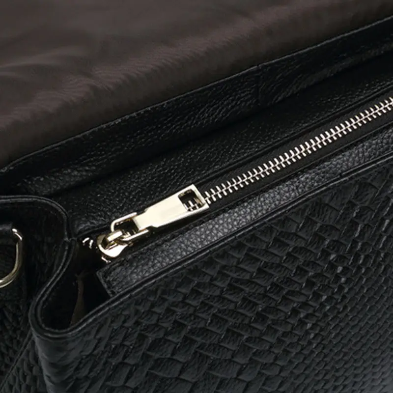 Genuine Leather Women's Woven Bag Crossbody Small