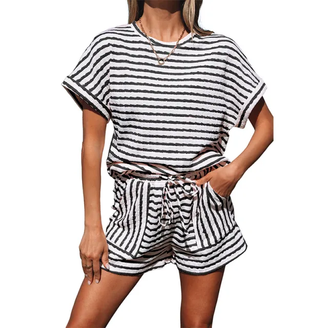 European And American Fashion & Trend Printing Knit Casual Suit P219 - Shop at LoveMi