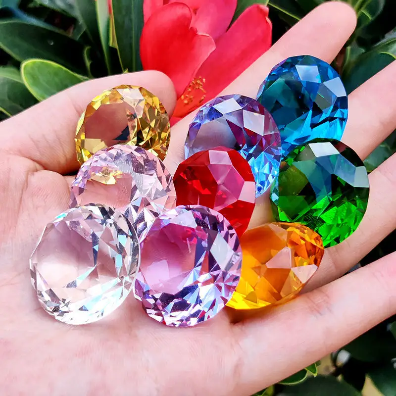 Toy Ten-color Glass Crystal Gem Gift Box