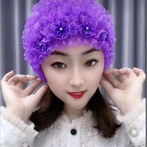 Purple Flower Hat