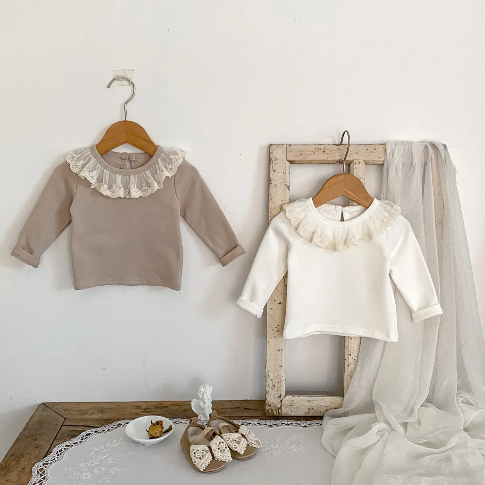 Base Shirt Lace Girl All-match Top