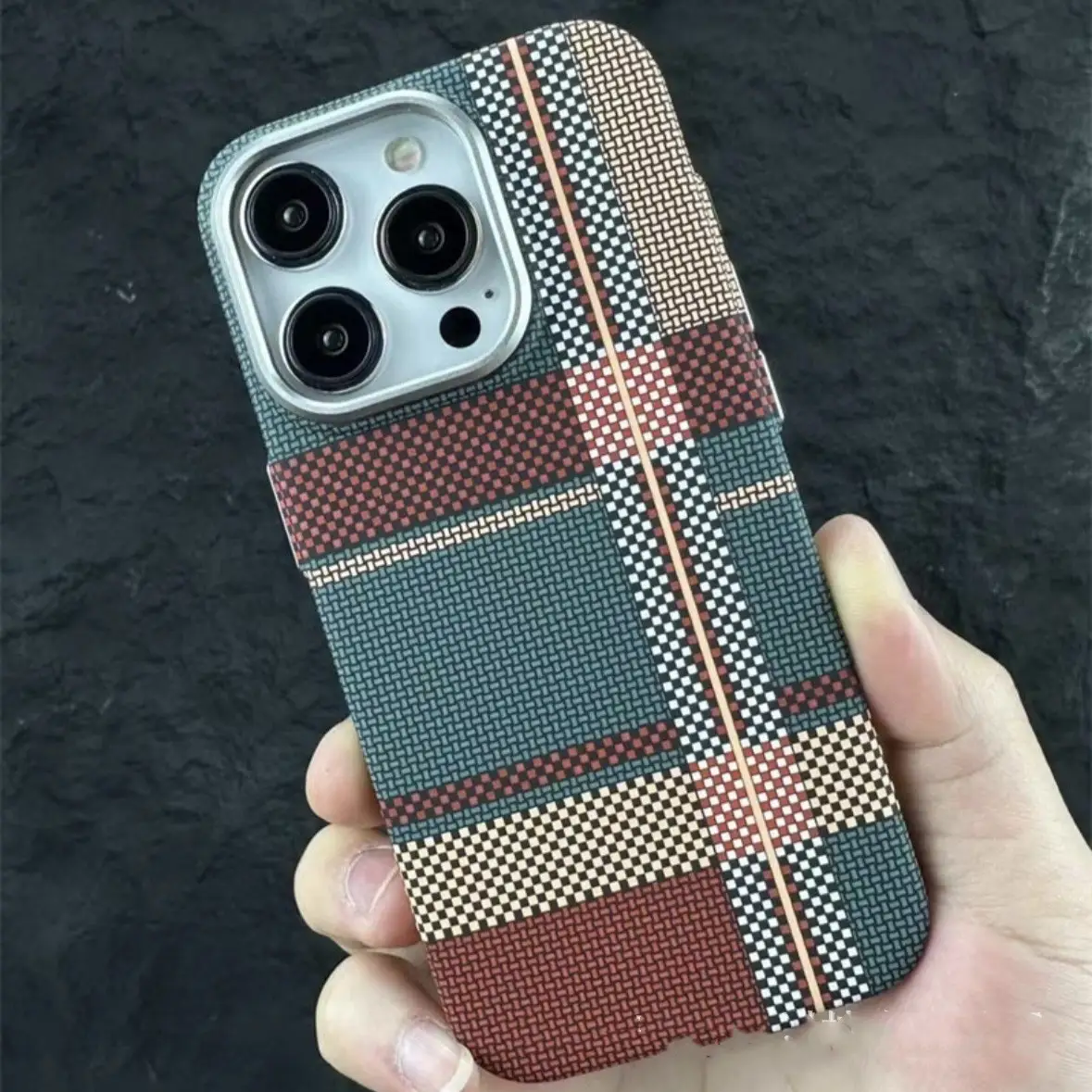 Magnetic Kafra Pattern Carbon Fiber All-inclusive Protective Cover Phone Case