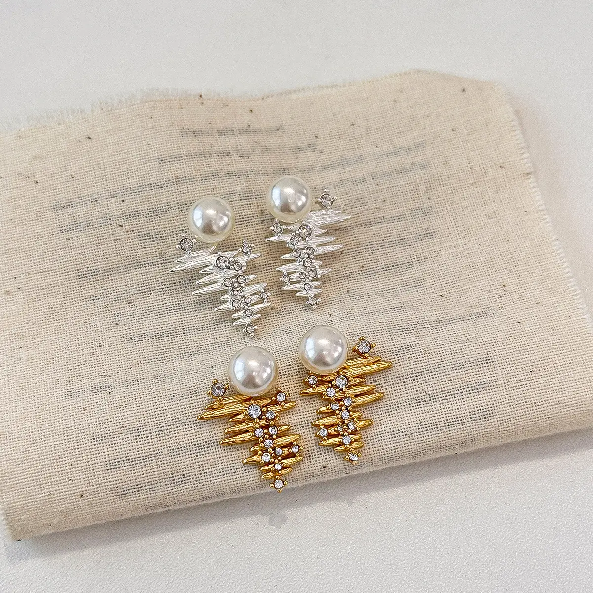 Simple Irregular Pearl Earrings