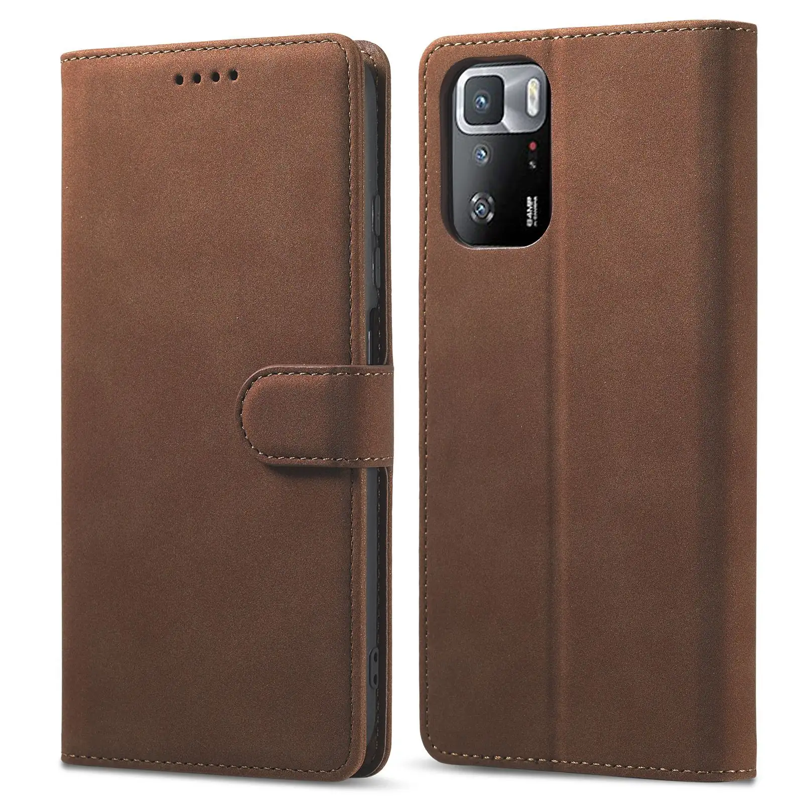 Redmi 12 Phone Case 13 Anti-theft Swiping Leather Case