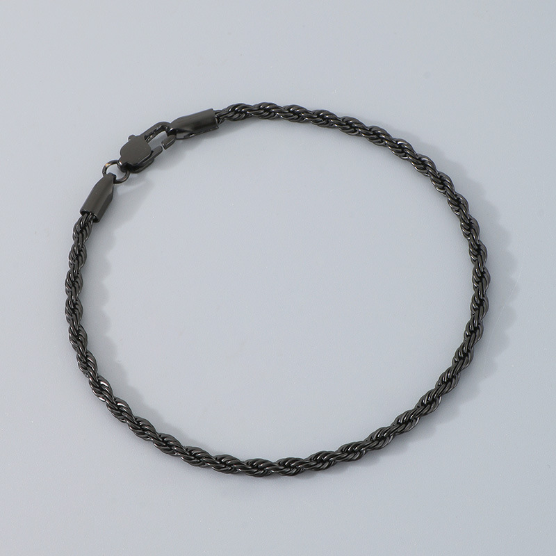 Hip-hop Trendy Braided Chain Couple Bracelet Accessory