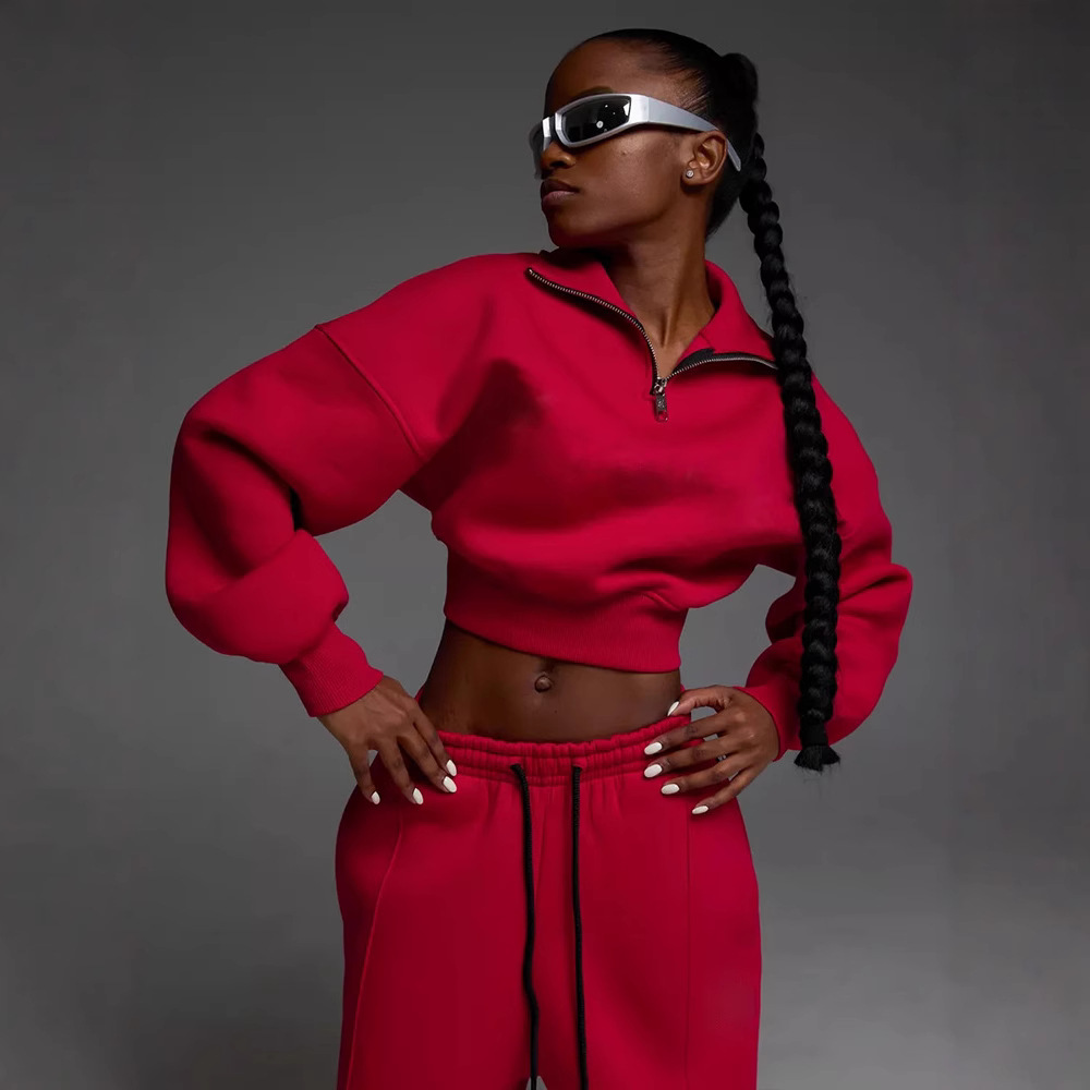 Sweater Laced Pants Casual Two-piece Suit