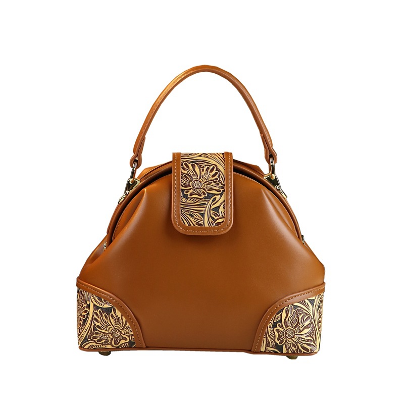 Faux Leather Shoulder Bag