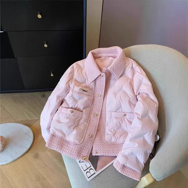 Autumn And Winter New Warm Cotton padded Coat Pink - Shop at LoveMi