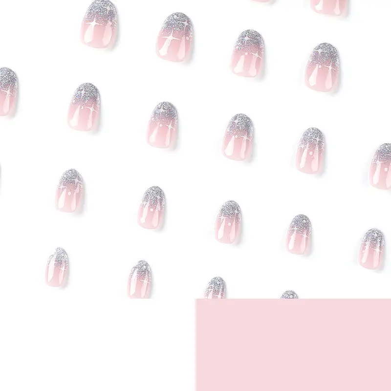 Wearable Nail Sticker White Asterism Short Wear Armor