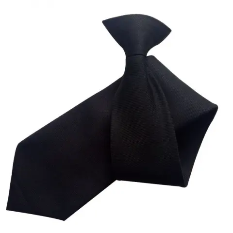 Security Check Wedding Funeral Tie Black Buttons Tie
