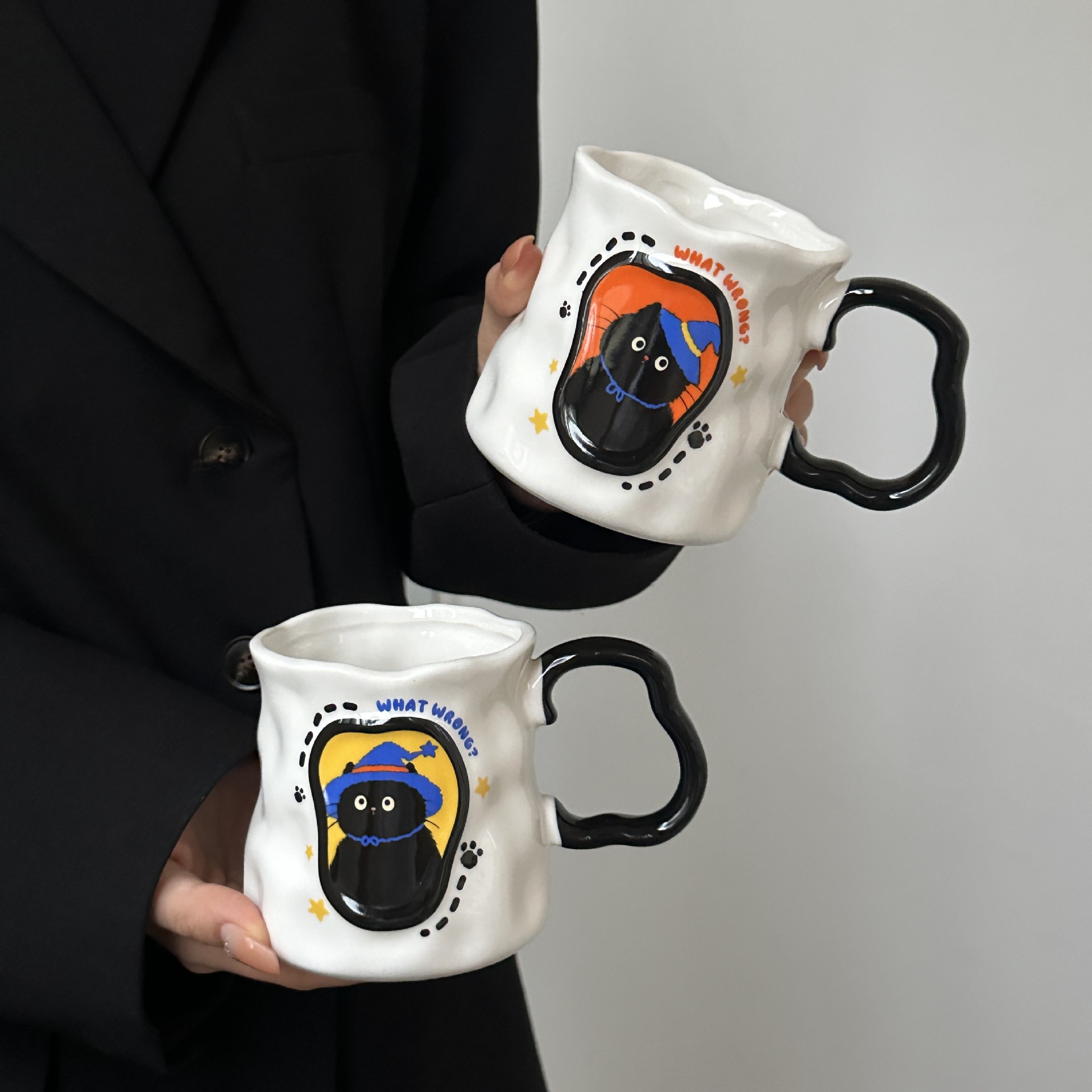 Cup Ceramic Hand High Sense Water Cup Box