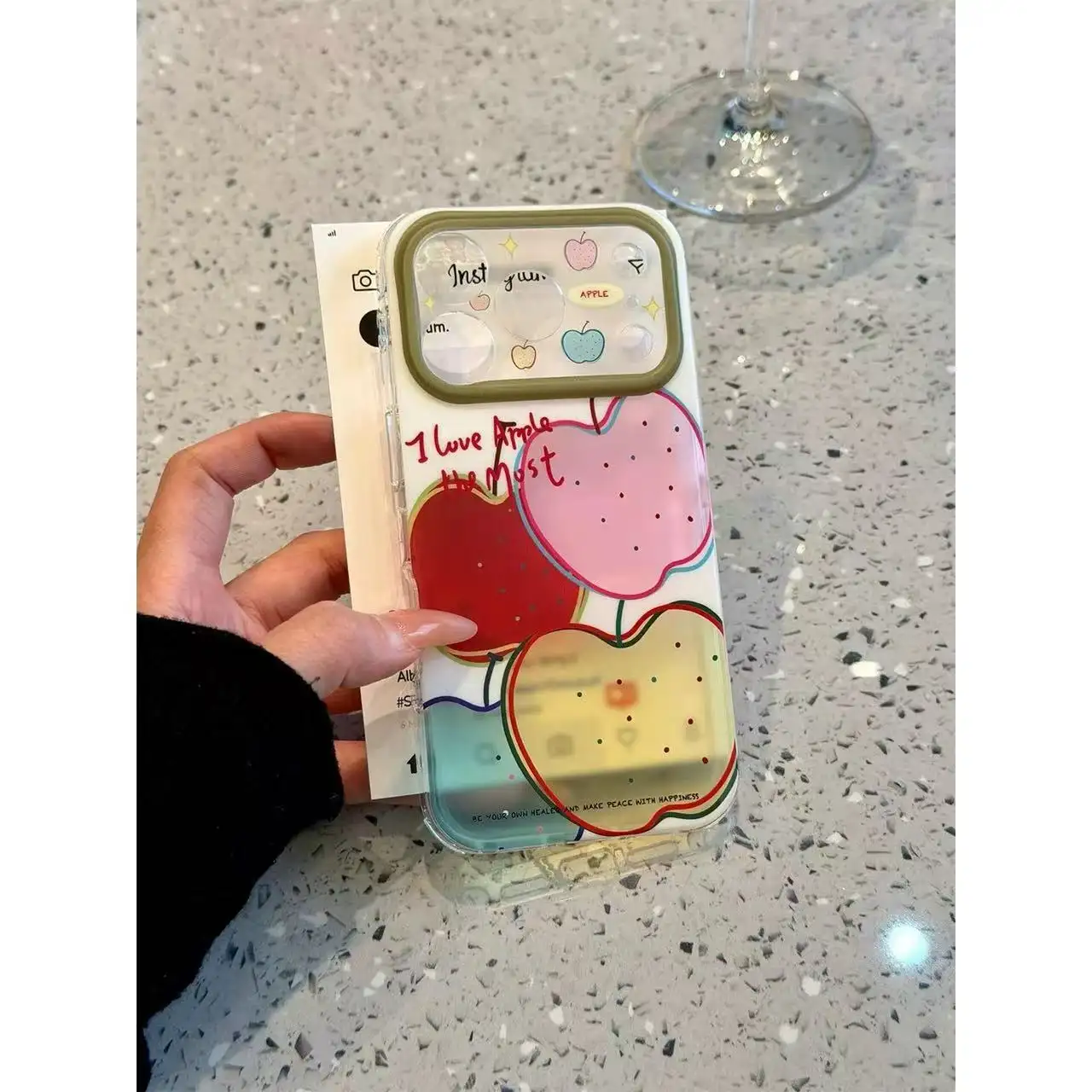 Instagram-style Dopamine-colored Graffiti Phone Case