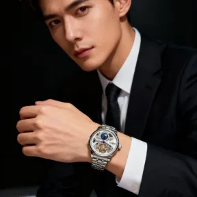 Mens Mechanical Watch on Wrist