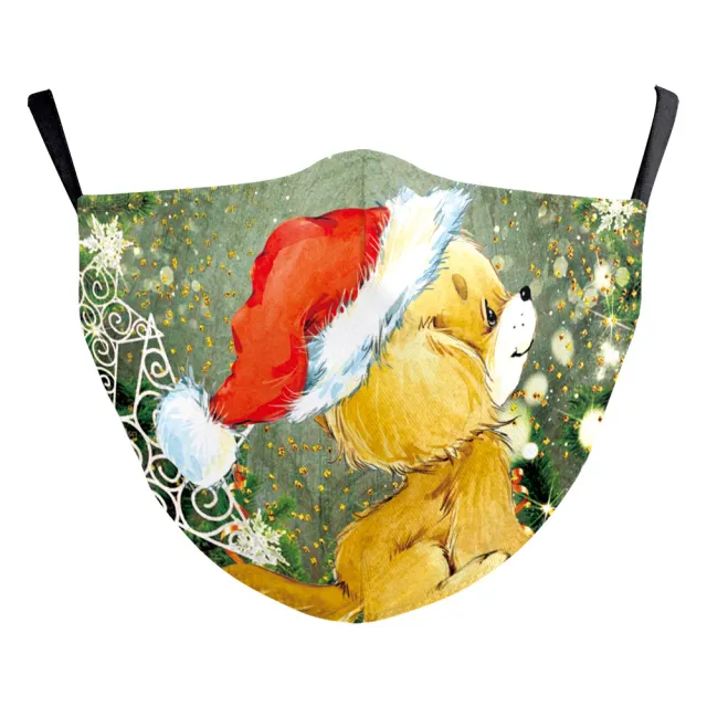 Christmas Funny Digital Printing Double layer Dust Mask B178 1110 - Shop at LoveMi