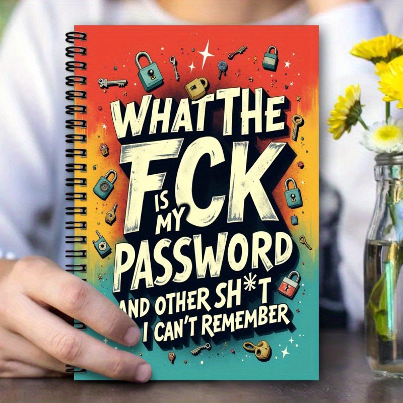 Password Notebook Notepad Coil Notebook 4