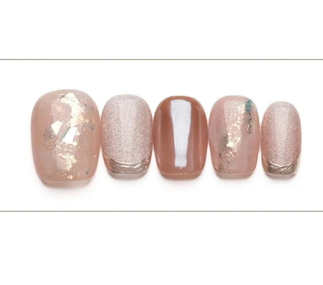 Spring And Summer New Thin And Glittering Cat's Eye Sweet Wear Armor Pink - Shop at LoveMi