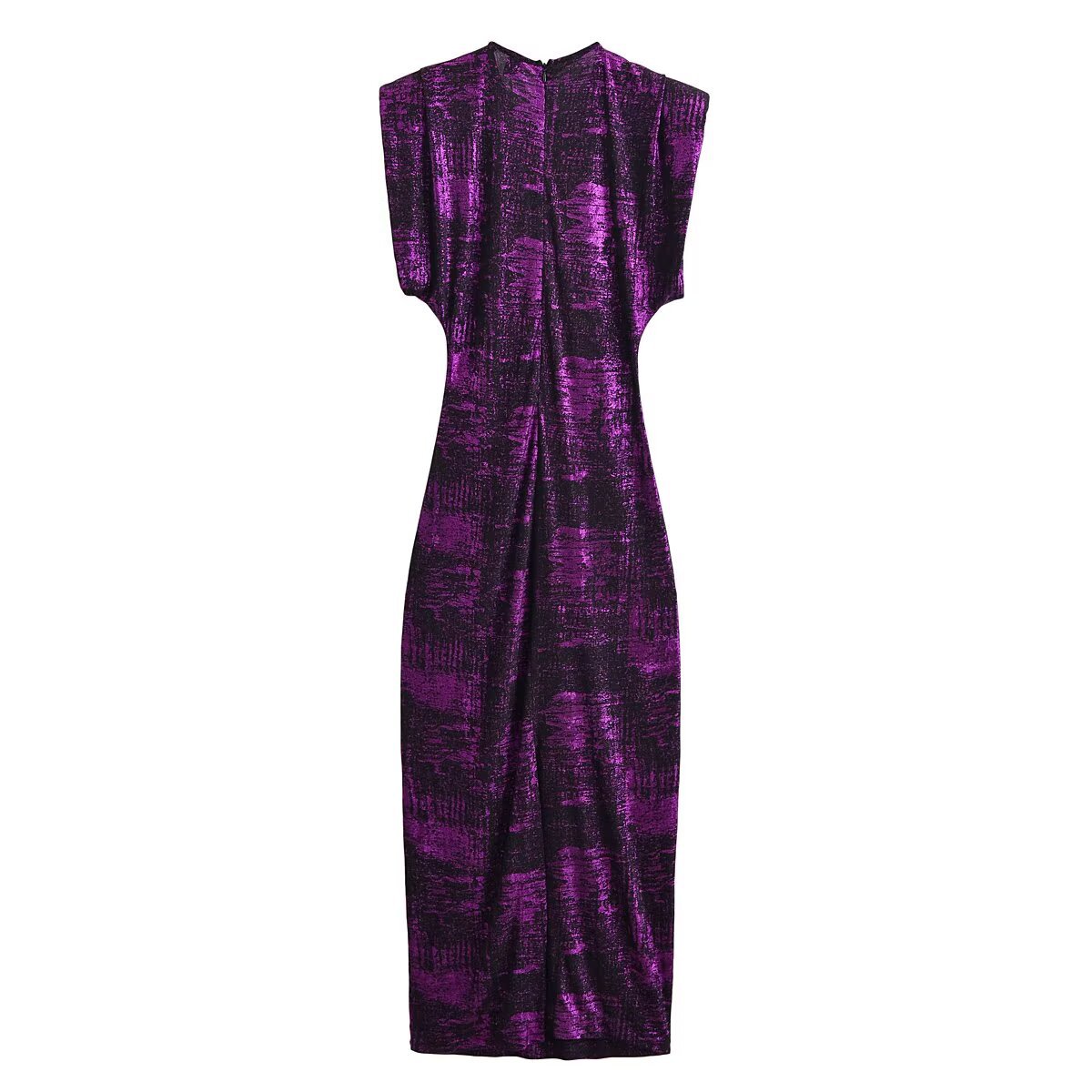 Temperament Fashion Street Fashion Waist-controlled Hip Wide Shoulder Dress