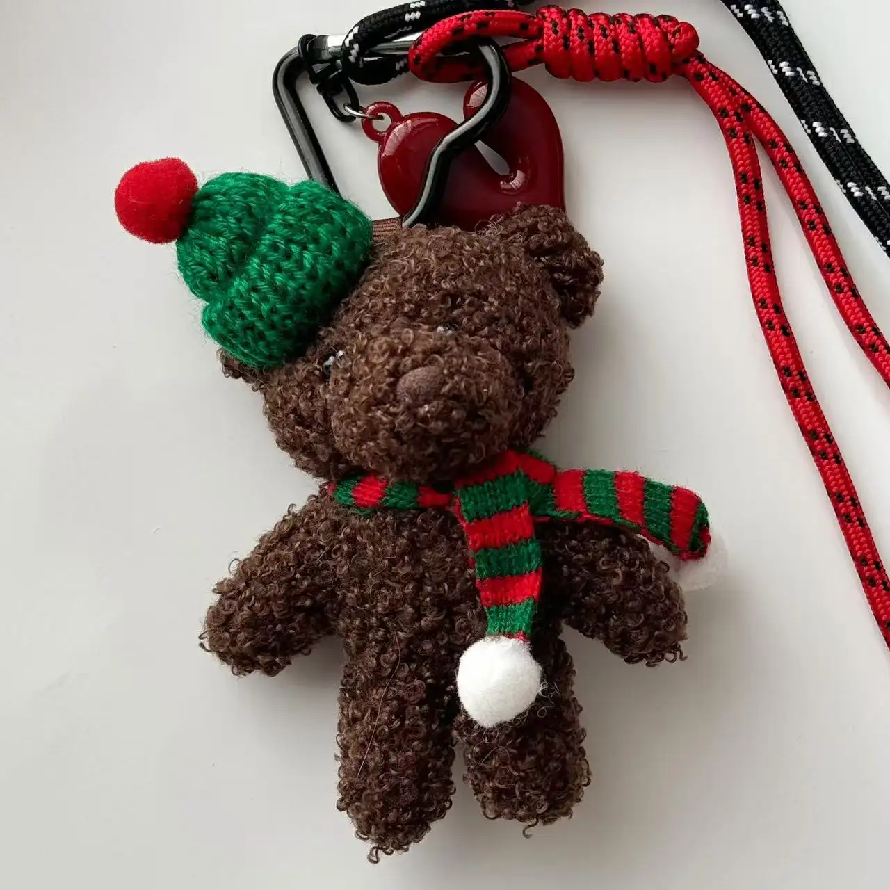 Fashion Personality Bear Plush Pendant Keychain