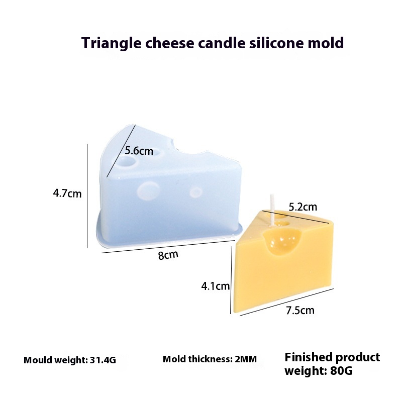 Triangle Cheese Candle