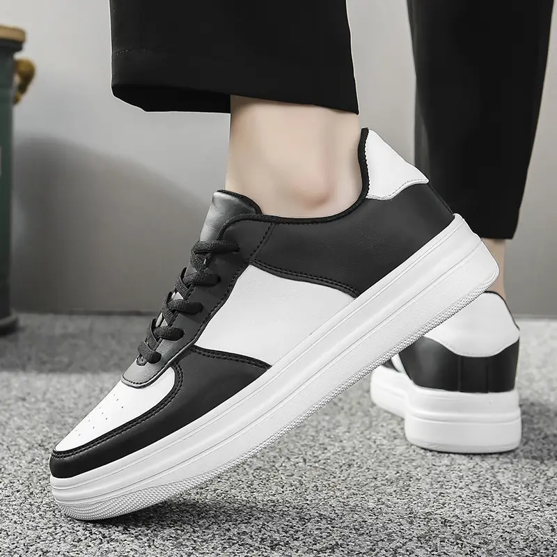 Plus Size Platform White Shoes Men's Spring