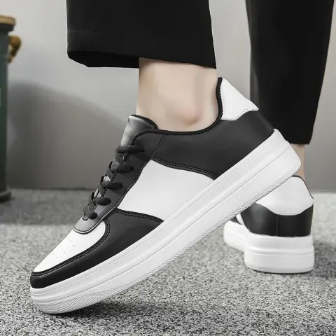 Plus Size Platform White Shoes Men's Spring and Summer