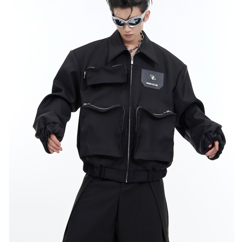 Niche Deconstruction Three-dimensional Large Pocket Design Jacket Jacket