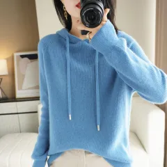 Thickened Loose Coat Top Women - Haze Blue - View 1