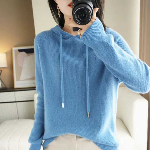 Thickened Loose Coat Top Women Blue - Shop at LoveMi