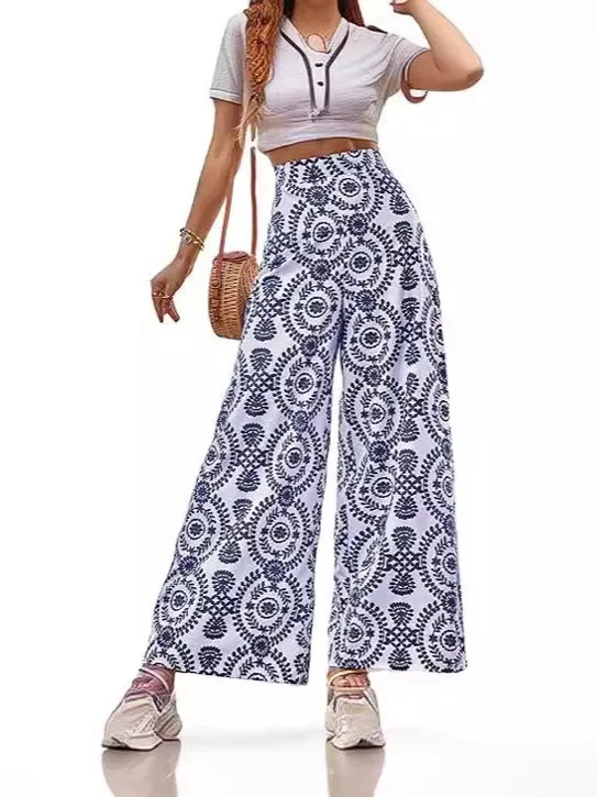 Women's Printed Fashionable Casual Pants Style5 Xxl - Shop at LoveMi