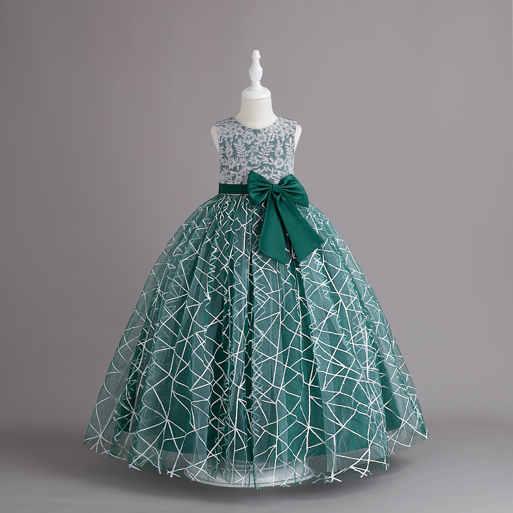 Girls Birthday Princess Dress Gauzy Gown