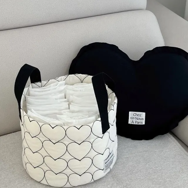 Household Stylish And Versatile Portable Storage Basket Black Heart Storage Basket - Shop at LoveMi