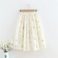 Elastic Waist Skirt Women's Short - Champagne - View 1