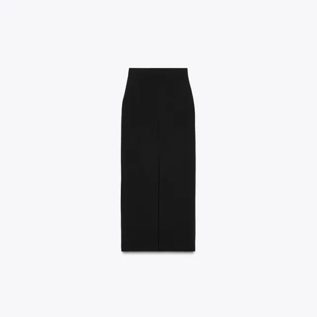 European And American Women's Fashion Elastic Midi Skirt Black - Shop at LoveMi