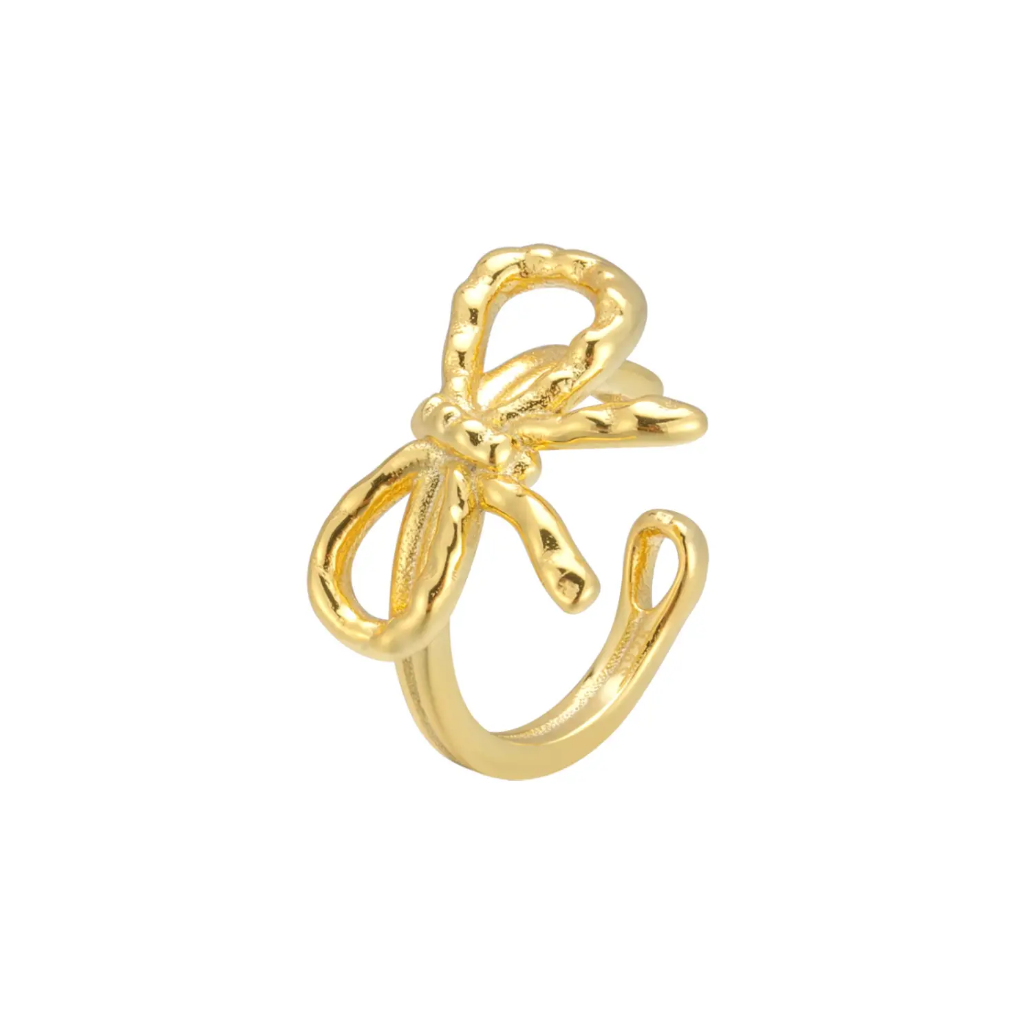 Sterling Silver Special-interest Design Twist Bow Ear Clip