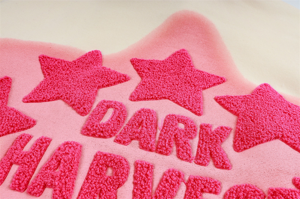 XINGX Embroidery Pattern Fleece-lined Thickened Hooded Sweatshirt