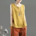 Seamless Slimming Sleeveless Round-neck Versatile Vest view 3