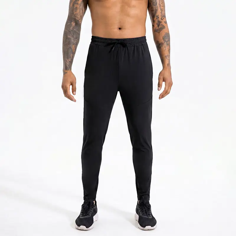 Mens Loose-Fit Quick-Drying Sports Pants With Side Pockets