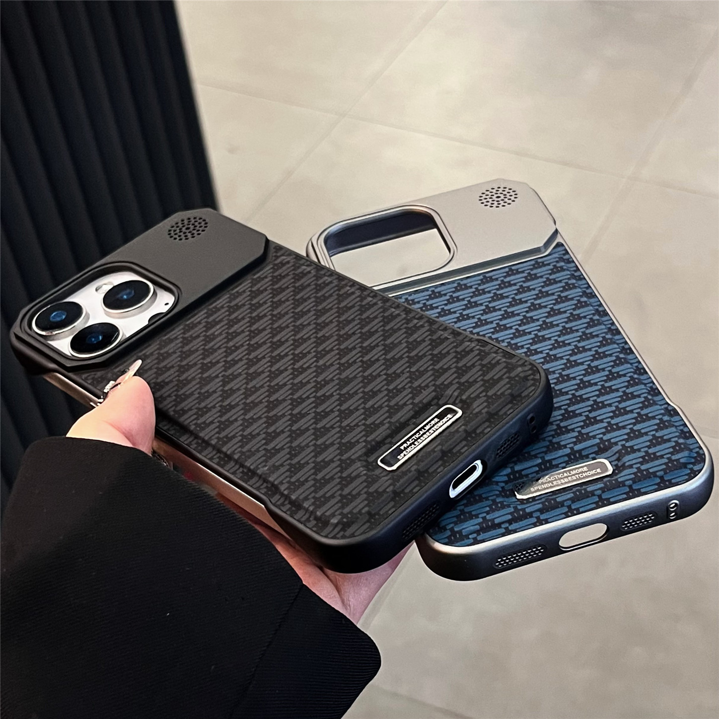 Diamond-Pattern Creative Frameless Magnetic Aromatherapy Phone Case 7
