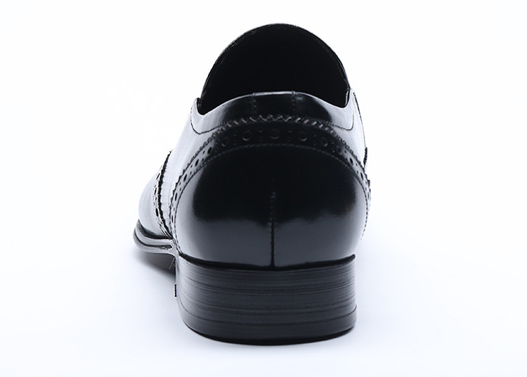 Title 10, Pointed Cowhide Hand-Cut Leather Casual Shoes