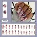 Ballet Wave Line Detachable Finished Product Nail Stickers view 6