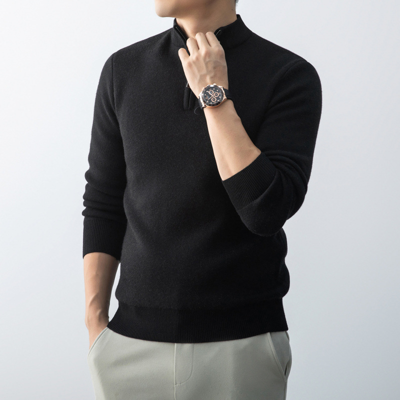 Simple AutumnWinter Mens Sweater Pullover Casual Knitwear