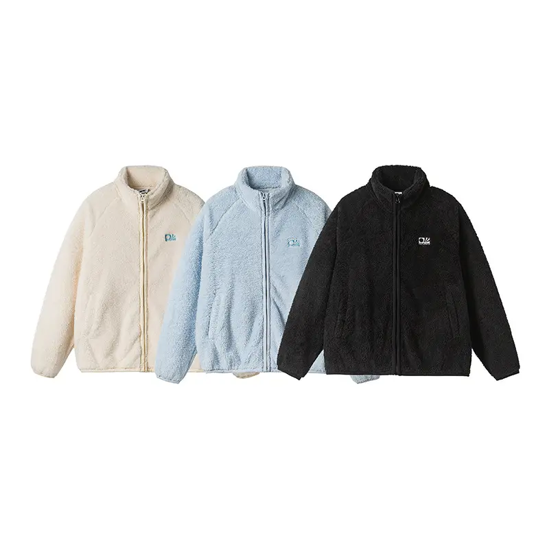 Thickening Stand Collar Olympic Fleece Cotton-padded Coat