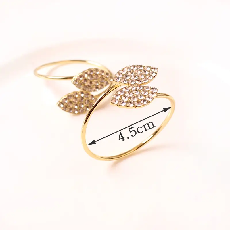 Hotel Banquet Two-leaf Grass Napkin Ring