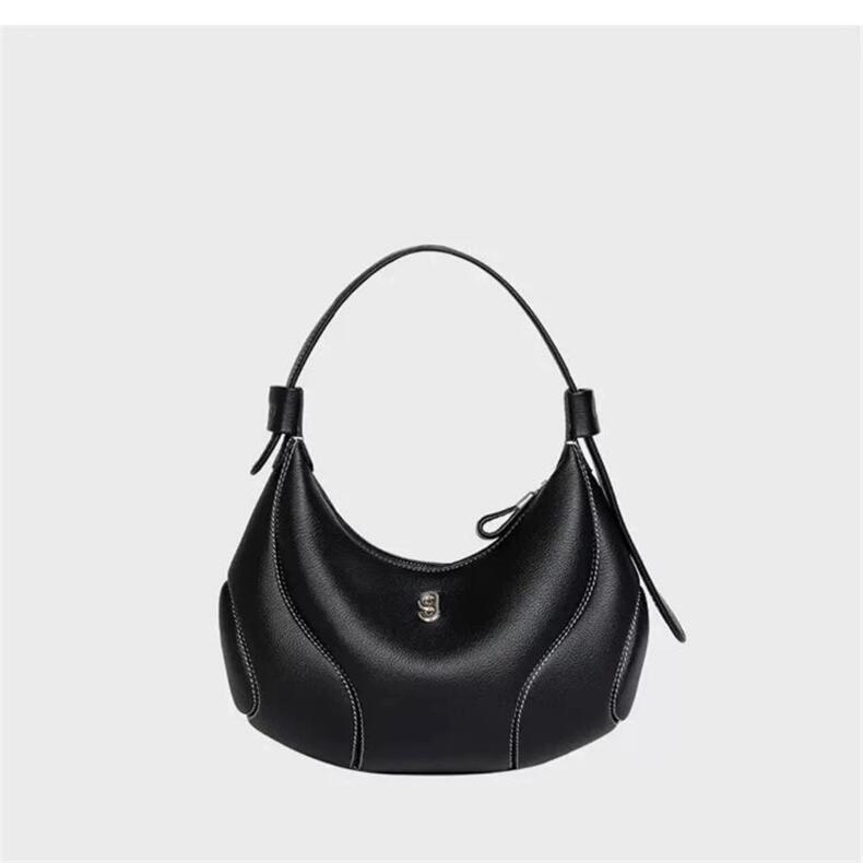 Womens Baseball Underarm Bag Crescent-Shaped Crossbody Bag
