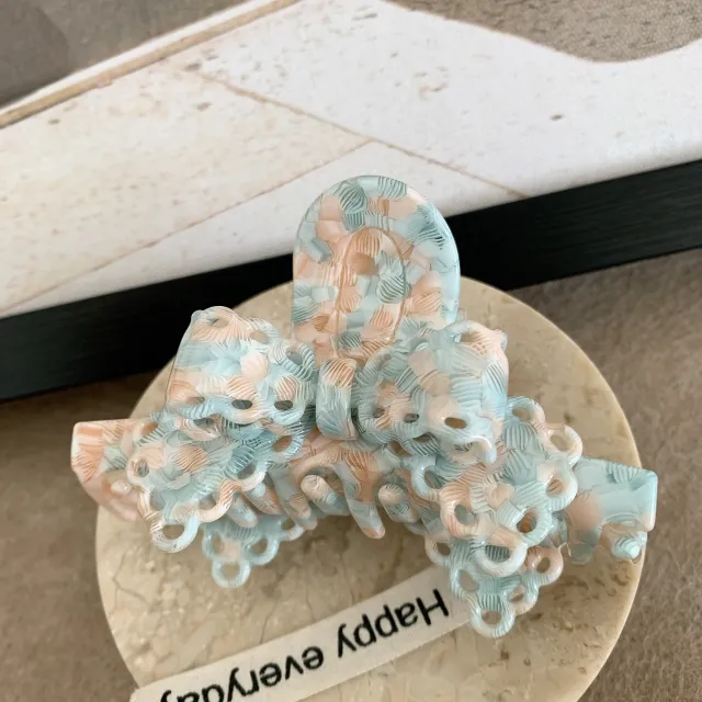 Acetate Lace Bow Barrettes Sweet Temperament Girl Mint Green - Shop at LoveMi