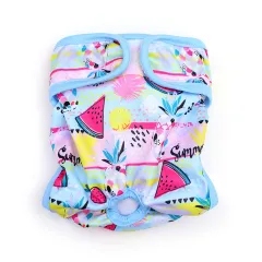Fashion Printed Pet Supplies Menstrual Panties - Blue Watermelon - View 1
