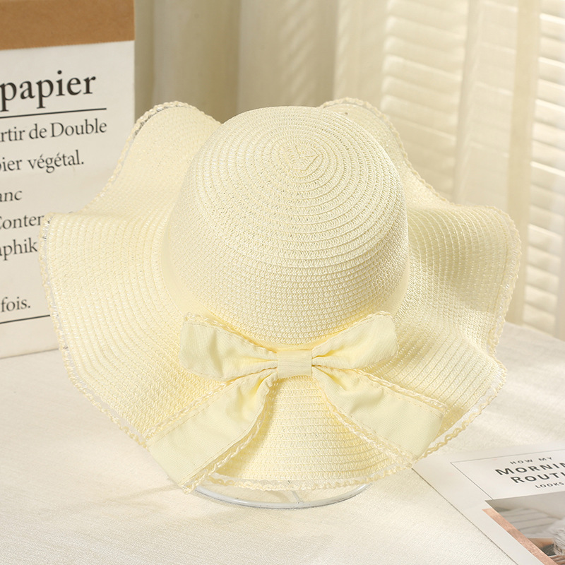 Korean Version Fashion Bowknot Big Brim Hat