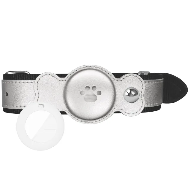 GB Warning Light Pet Anti lost Positioning Collar Bone Silver - Shop at LoveMi