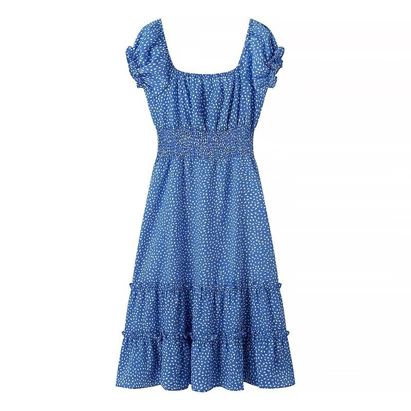 Women's Elegant And Fashionable Printed Midi Dress Printing M - Shop at LoveMi