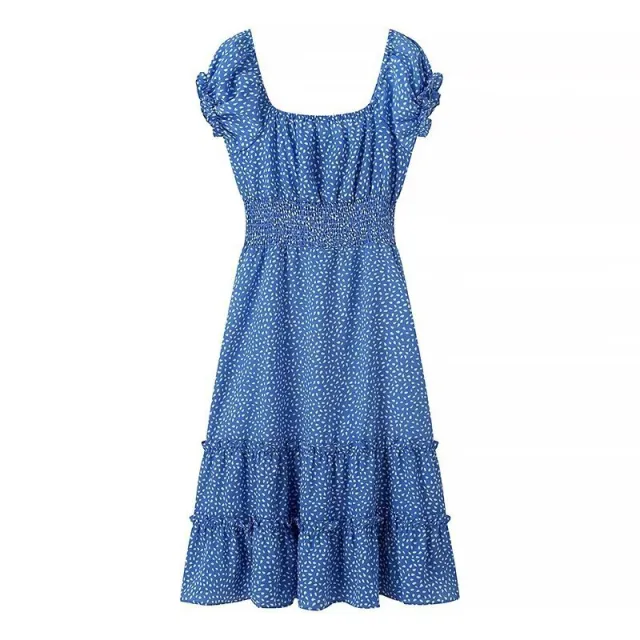 Women's Elegant And Fashionable Printed Midi Dress Printing - Shop at LoveMi